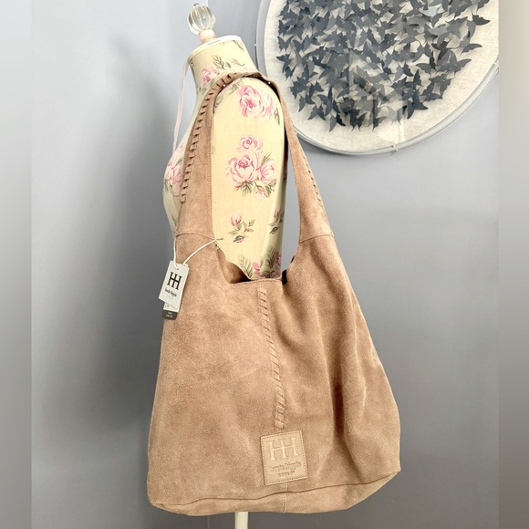 Haute Hippie Festival Suede Hobo Bag - Picture 1 of 7